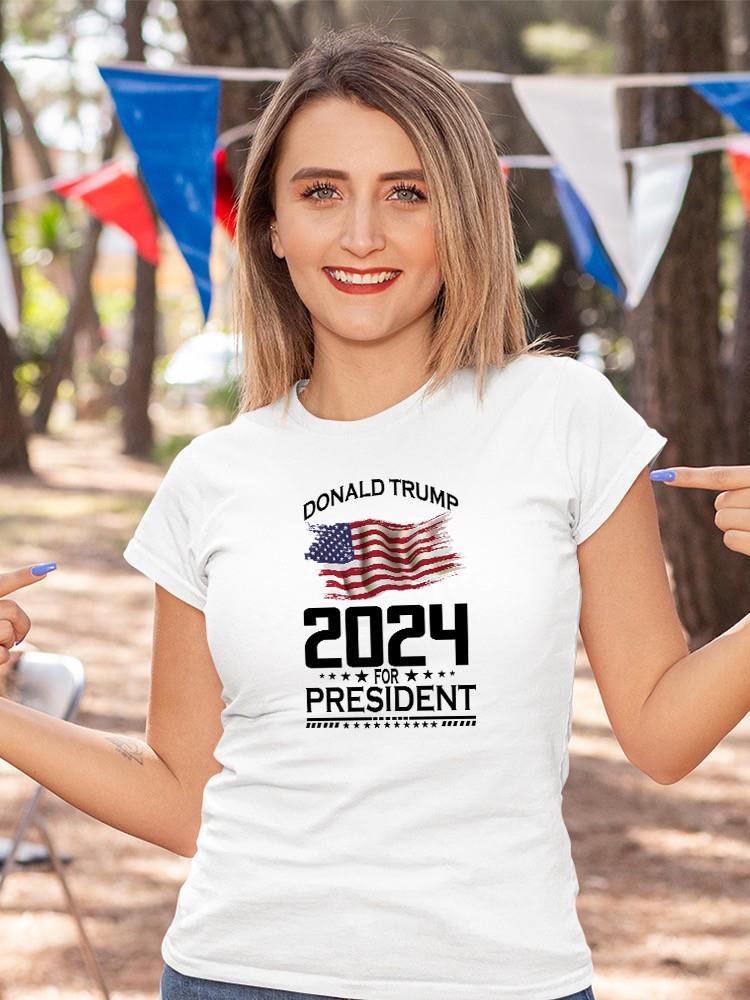 Donald Trump 2024 For President T-shirt -SmartPrintsInk Designs