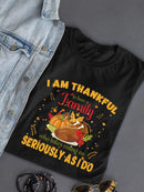 Thankful To Have A Family T-shirt -SmartPrintsInk Designs