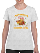 Thankful To Have A Family T-shirt -SmartPrintsInk Designs