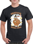 Grateful For Good Food T-shirt -SmartPrintsInk Designs