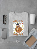 Grateful For Good Food T-shirt -SmartPrintsInk Designs