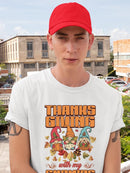 Thanksgiving With My Gnomies T-shirt -SmartPrintsInk Designs