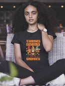 Thanksgiving With My Gnomies T-shirt -SmartPrintsInk Designs