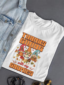 Thanksgiving With My Gnomies T-shirt -SmartPrintsInk Designs
