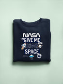Nasa Give Me Some Space Hoodie -SmartPrintsInk Designs