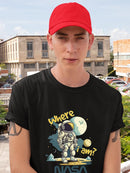 Nasa Where I Am? Astronaut T-shirt -SmartPrintsInk Designs