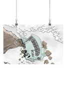 Bus And Climate Change Wall Art -Politicozen Designs