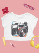 Vintage Camera Graphic Tee Crop Tee Women's