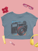 Vintage Camera Graphic Tee Crop Tee Women's