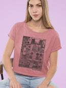 Vintage Mood Top  Crop Tee Women's