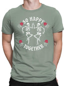 Happy Skeletons Graphic Shirt T-shirt Color Men's