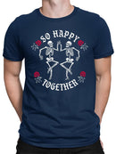 Happy Skeletons Graphic Shirt T-shirt Color Men's