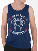 Happy Skeletons Graphic Shirt Tank Top Men's