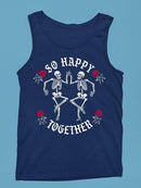 Happy Skeletons Graphic Shirt Tank Top Men's