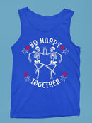 Happy Skeletons Graphic Shirt Tank Top Men's