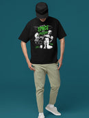 Space Pizza Invasion Graphic Tee T-shirt Men's