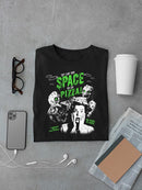 Space Pizza Invasion Graphic Tee T-shirt Men's