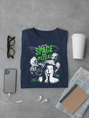 Space Pizza Invasion Graphic Tee T-shirt Color Men's