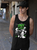 Space Pizza Invasion Graphic Tee Tank Top Men's