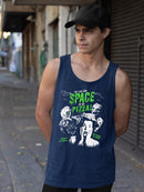 Space Pizza Invasion Graphic Tee Tank Top Men's