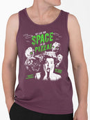 Space Pizza Invasion Graphic Tee Tank Top Men's