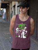Space Pizza Invasion Graphic Tee Tank Top Men's