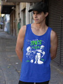 Space Pizza Invasion Graphic Tee Tank Top Men's