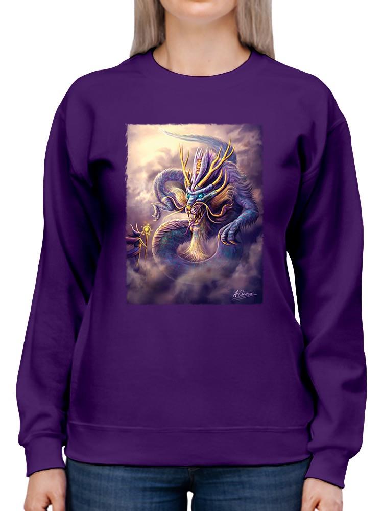 Dragon God Ithrios. Sweatshirt -Anthony Chirstou Designs