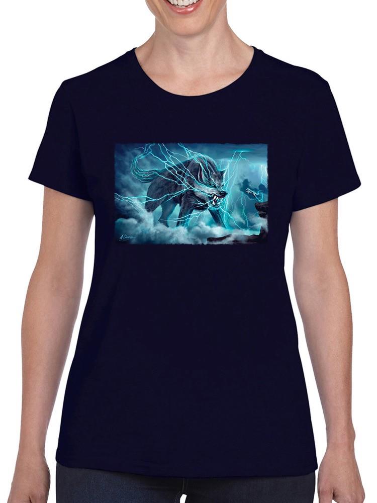 Electrical Wolf Beast T-shirt -Anthony Chirstou Designs