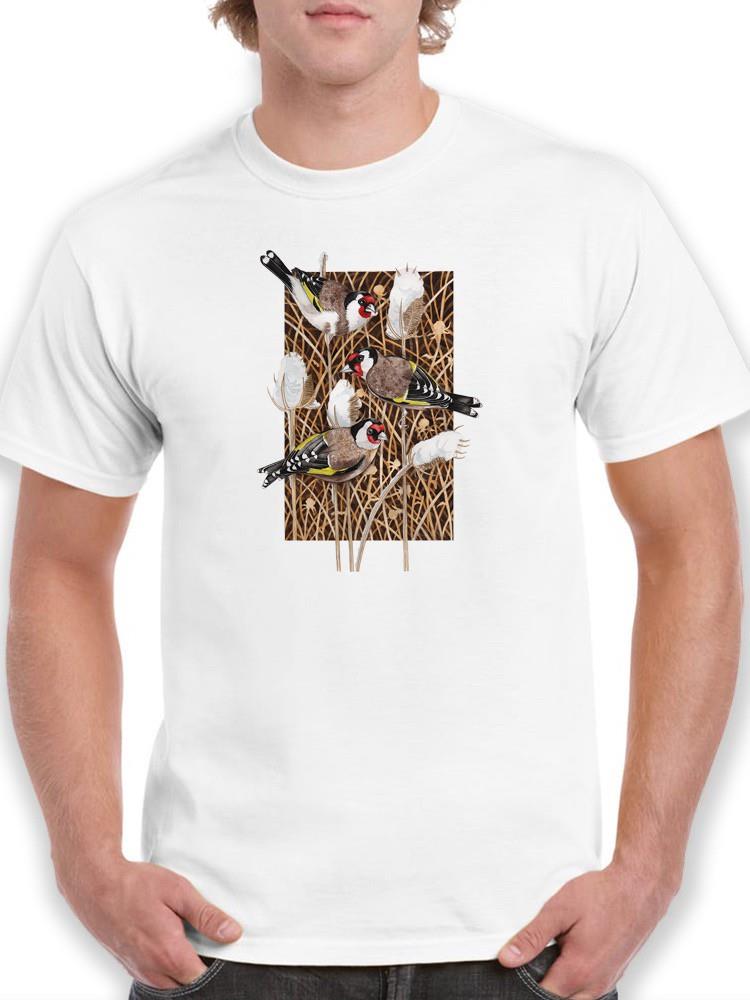 Goldfinch Cuties T-shirt -Girija Kulkarni Designs