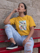Bullfinch In Snow Ii T-shirt -Girija Kulkarni Designs