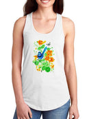 Bright Blue. T-shirt -Girija Kulkarni Designs
