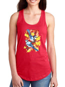 Bluejays In Maple. T-shirt -Girija Kulkarni Designs