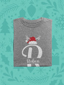 Name And Santa Hat T-shirt -Custom Designs