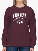 Your Team And Custom Number Sweatshirt -Custom Designs