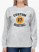 Custom Number Basketball Sweatshirt -Custom Designs