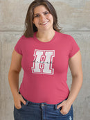 Custom Name With Big Initial Shaped T-shirt -Custom Designs