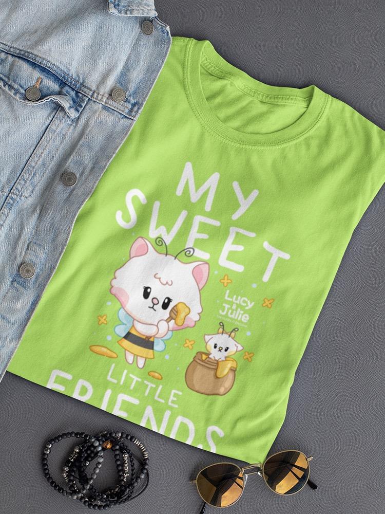 Lucy And Julie My Sweet, Little Friends Tee Women's -Electural Designs