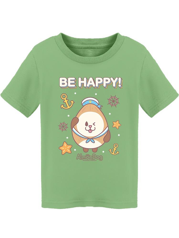 Almondog Be Happy! Tee Toddler's -Electural Designs