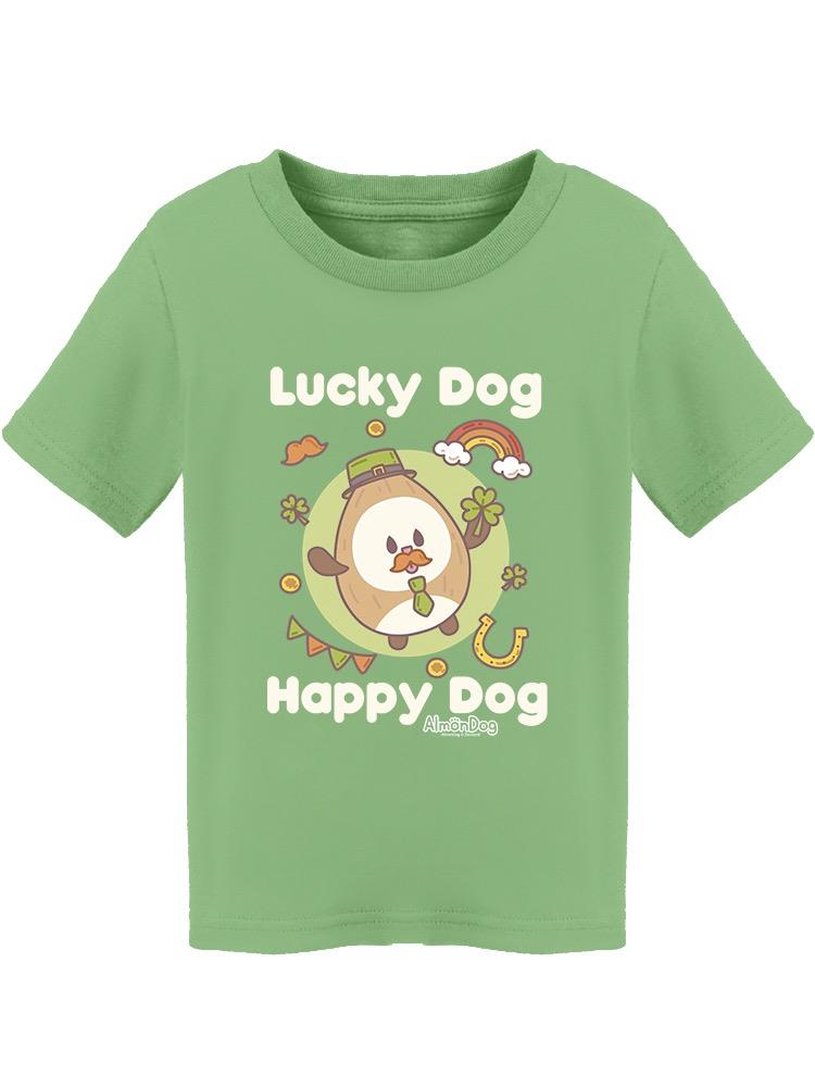 Almondog Lucky Dog Happy Dog! Tee Toddler's -Electural Designs