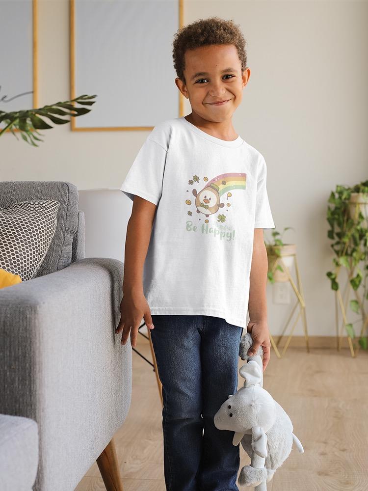 Be Happy! Almondog Tee Toddler's -Electural Designs