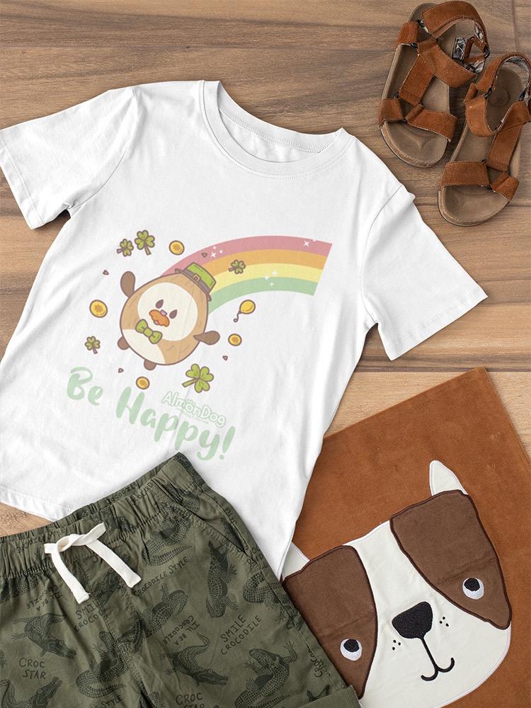 Be Happy! Almondog Tee Toddler's -Electural Designs