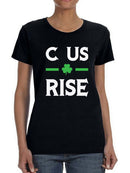 C Us Rise W/Lotus Flower Women's T-shirt