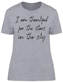Thankful For Stars In Sky Women's T-Shirt