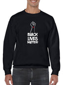 Black Lives Matter Fist Men's Sweatshirt