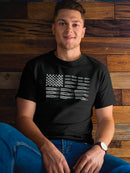 Bullets In Shape Of The Us Flag Men's T-shirt
