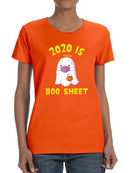 Boo Sheet Women's Shaped T-shirt