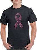Breast Cancer Awareness Ribbon. Men's T-shirt