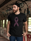 Breast Cancer Awareness Ribbon. Men's T-shirt