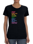 Kindness Is Everything Women's Shaped T-shirt